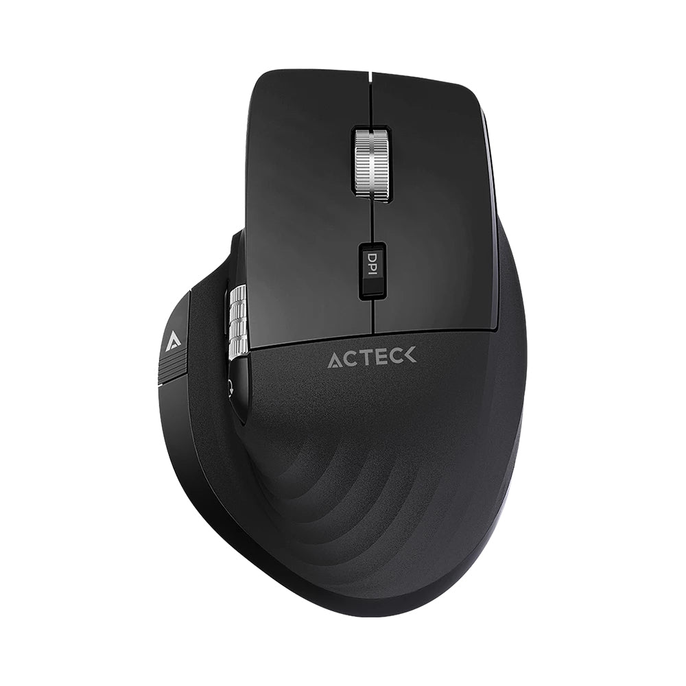 Mouse Inalámbrico Vertical Profesional Virtuos Pro MI780 ACTECK Scroll Horizontal Ultra Fast de acero - Mouse Inalámbrico Vertical Profesional Virtuos Pro MI780 ACTECK Scroll Horizontal Ultra Fast de acero -
